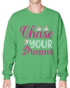 chase your dreams 79# - unicorn- Sweatshirt - Crew