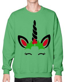 christmas unicorn 81# - unicorn- Sweatshirt - Crew