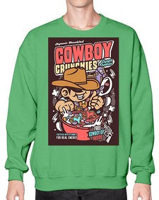 cowboy crunchies 345# - western- Sweatshirt - Crew