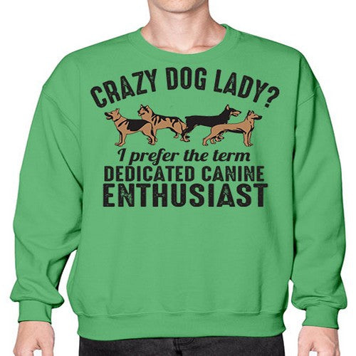 crazy dog lady - dogs- Sweatshirt - Crew