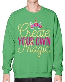 create your own magic 82# - unicorn- Sweatshirt - Crew