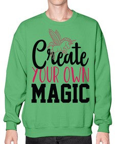 create your own magic 87# - unicorn- Sweatshirt - Crew