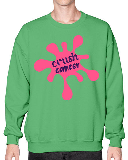 crush cancer Style 14# - breast cancer- Sweatshirt - Crew