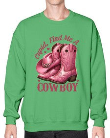 cupid find me a cowboy western 359# - western- Sweatshirt - Crew