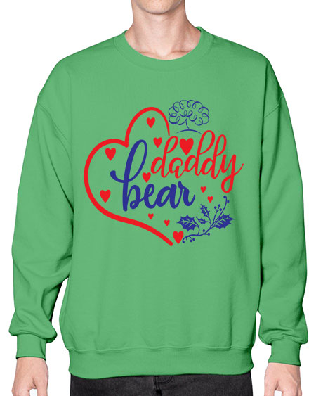 daddy bear 83# - bears - animals- Sweatshirt - Crew