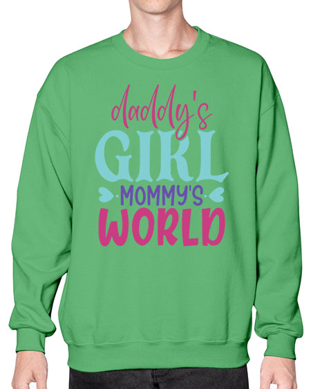 daddys girl mammys world Style 67# - baby- Sweatshirt - Crew