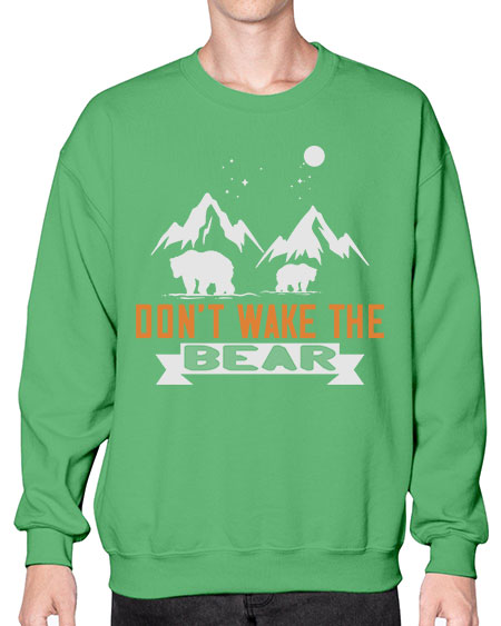 don’t wake the bear 103# - bears - animals- Sweatshirt - Crew