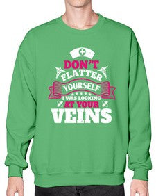 dont flatter yourself Style 716# - nurse- Sweatshirt - Crew