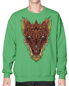 dragon 176# - dragon- Sweatshirt - Crew