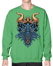 dragon 189# - dragon- Sweatshirt - Crew