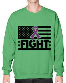 fight 145# - alzheimers- Sweatshirt - Crew