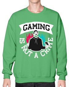 gaming is not a crime 97# - video games- Sweatshirt - Crew