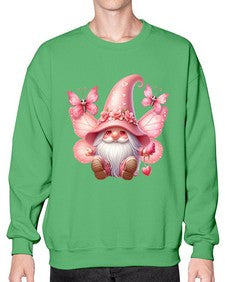 gnome with butterfly 02# - gnome- Sweatshirt - Crew