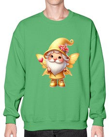 gnome with butterfly 05# - gnome- Sweatshirt - Crew