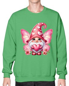 gnome with butterfly 08# - gnome- Sweatshirt - Crew
