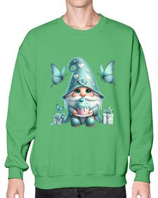 gnome with butterfly 10# - gnome- Sweatshirt - Crew
