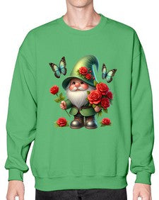 gnome with butterfly 11# - gnome- Sweatshirt - Crew