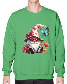 gnome with butterfly 13# - gnome- Sweatshirt - Crew