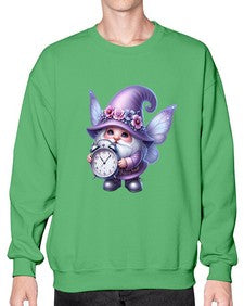 gnome with butterfly 23# - gnome- Sweatshirt - Crew