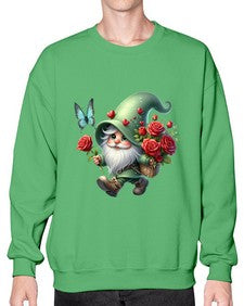 gnome with butterfly 24# - gnome- Sweatshirt - Crew