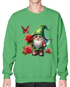 gnome with butterfly 26# - gnome- Sweatshirt - Crew