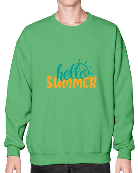 hello summer Style 97# - summer- Sweatshirt - Crew