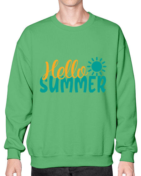 hello summer Style 98# - summer- Sweatshirt - Crew