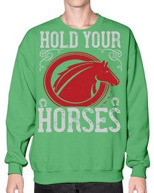 hold your horses Style 52# - horse- Sweatshirt - Crew