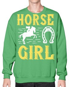 horse girl Style 51# - horse- Sweatshirt - Crew