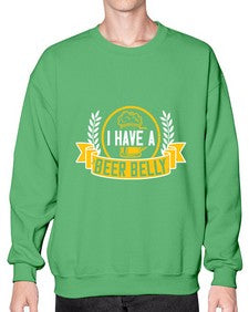 i have a beer belly 1110# - beer- Sweatshirt - Crew