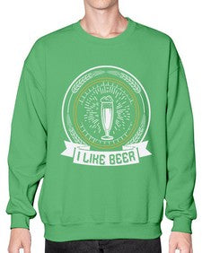 i like beer 1121# - beer- Sweatshirt - Crew