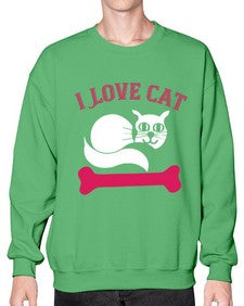 i love cat Style 55# - cats- Sweatshirt - Crew