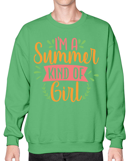 im a summer kind of girl 94# - summer- Sweatshirt - Crew