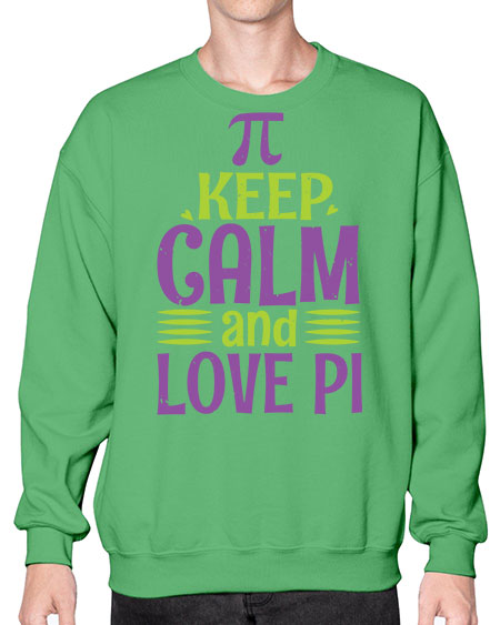 keep calm and love pi 27# - pi- Sweatshirt - Crew