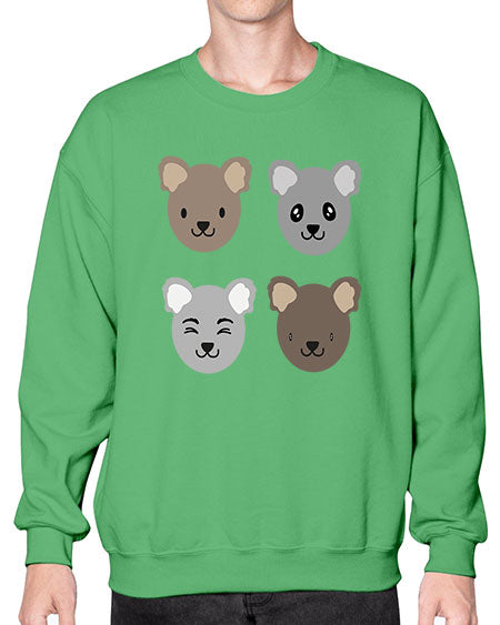 koala bears 167# - bears - animals- Sweatshirt - Crew