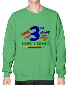 look out third grade 510# - third grade- Sweatshirt - Crew