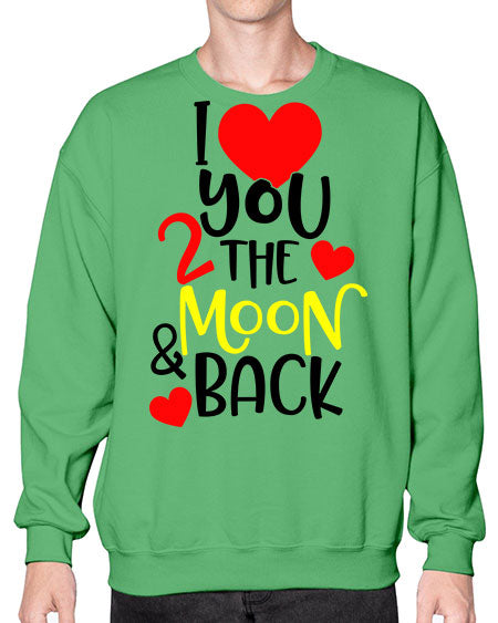 lovemoonback 3# - moon- Sweatshirt - Crew