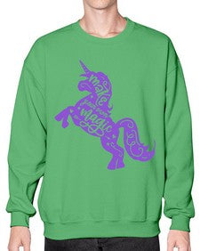 make your own magic colored 283# - unicorn- Sweatshirt - Crew