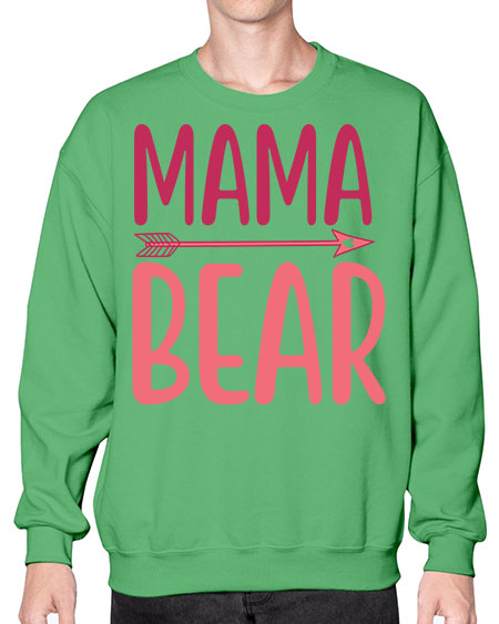 mama bear 181# - bears - animals- Sweatshirt - Crew