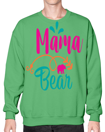 mama bear 183# - bears - animals- Sweatshirt - Crew
