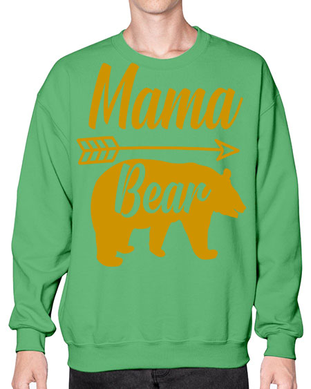 mama bear 185# - bears - animals- Sweatshirt - Crew