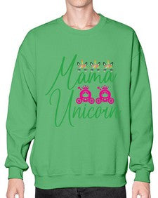 mama unicorn 288# - unicorn- Sweatshirt - Crew