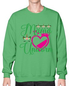 mama unicorn 292# - unicorn- Sweatshirt - Crew