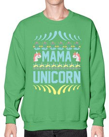 mama unicorn 293# - unicorn- Sweatshirt - Crew