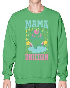 mama unicorn 294# - unicorn- Sweatshirt - Crew