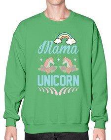 mama unicorn 301# - unicorn- Sweatshirt - Crew