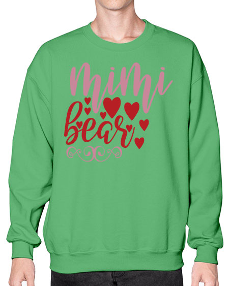 mimi bear 189# - bears - animals- Sweatshirt - Crew