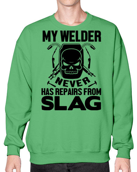 my welder never 1117# - welder- Sweatshirt - Crew