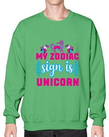 my zodiac sign is unicorn 325# - unicorn- Sweatshirt - Crew