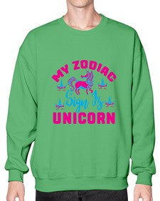 my zodiac sign is unicorn 326# - unicorn- Sweatshirt - Crew